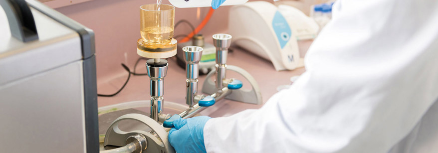 Person in a science lab