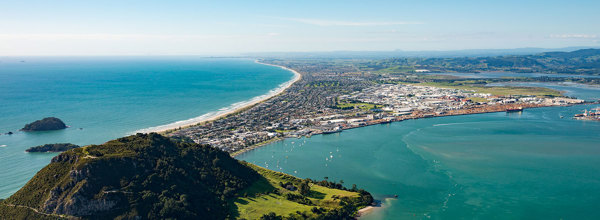 Mt Maunganui and Tauranga port