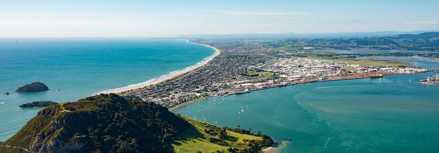 Mt Maunganui and Tauranga port
