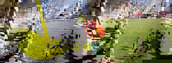 Bikes on bus in Rotorua