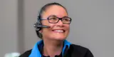 Regional Council customer service operator smiling