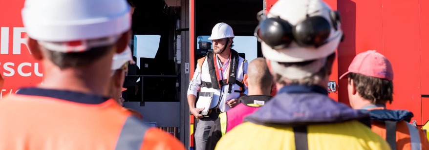 Oil spill response team