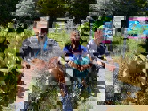 Braden Rowson, Karen Smillie and James Denyer