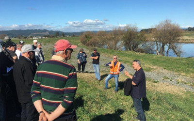 Rangitāiki Spillway site visit held in August 2018.