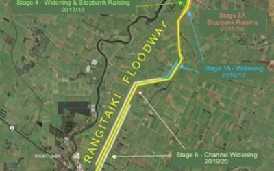 Rangitāiki Spillway map