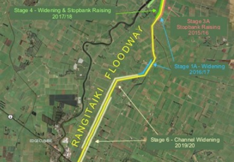 Rangitāiki Spillway map