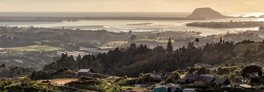 Scenic photograph of western Bay of Plenty