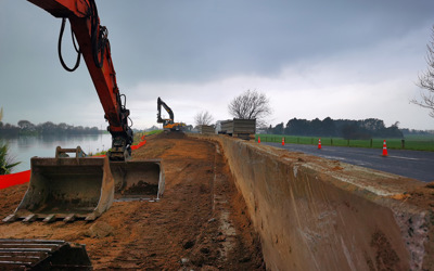 Thornton School Floodwall upgrade begins