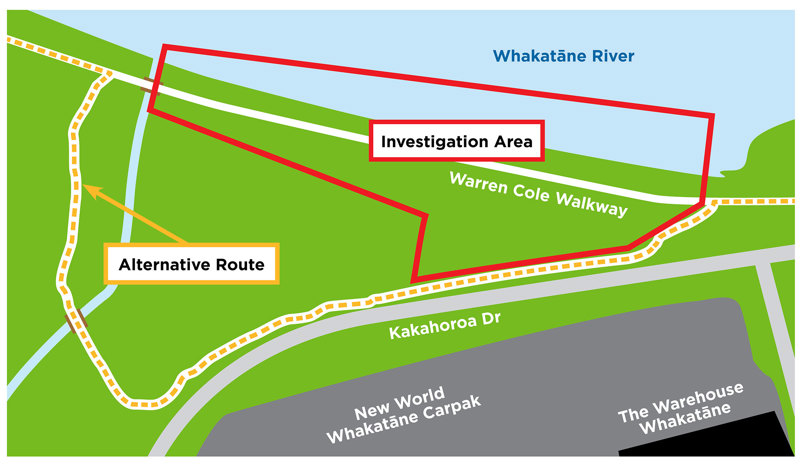 5436 Whakatane Warren Cole Walkway Map 