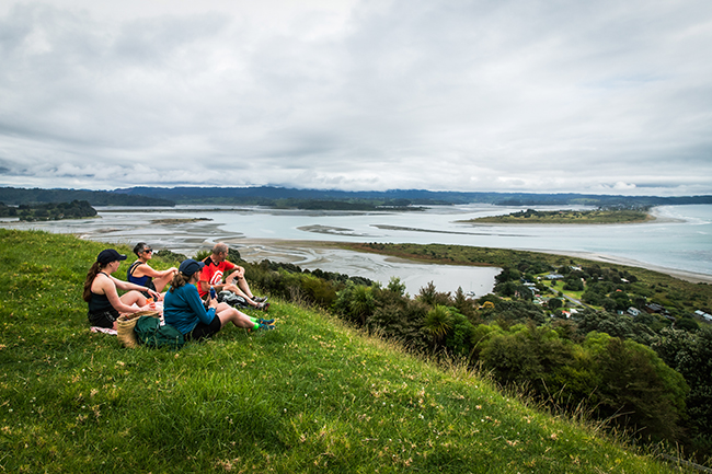 people having a picnic at Onekawa