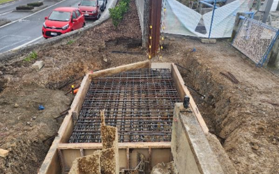 Capping beam connection for Stage 1 and 2