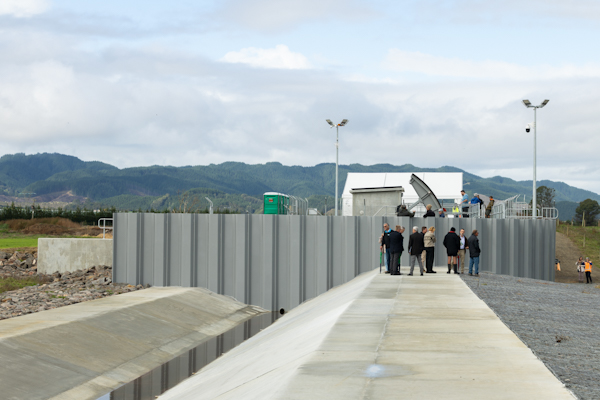 View of the Spillway at Hydro Road, Edgecumbe.