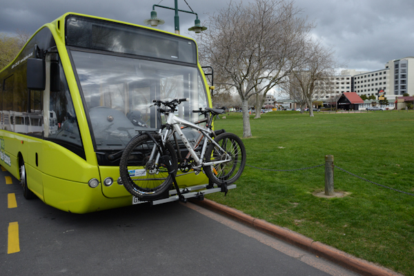 Bike racks on Bus Rotorua