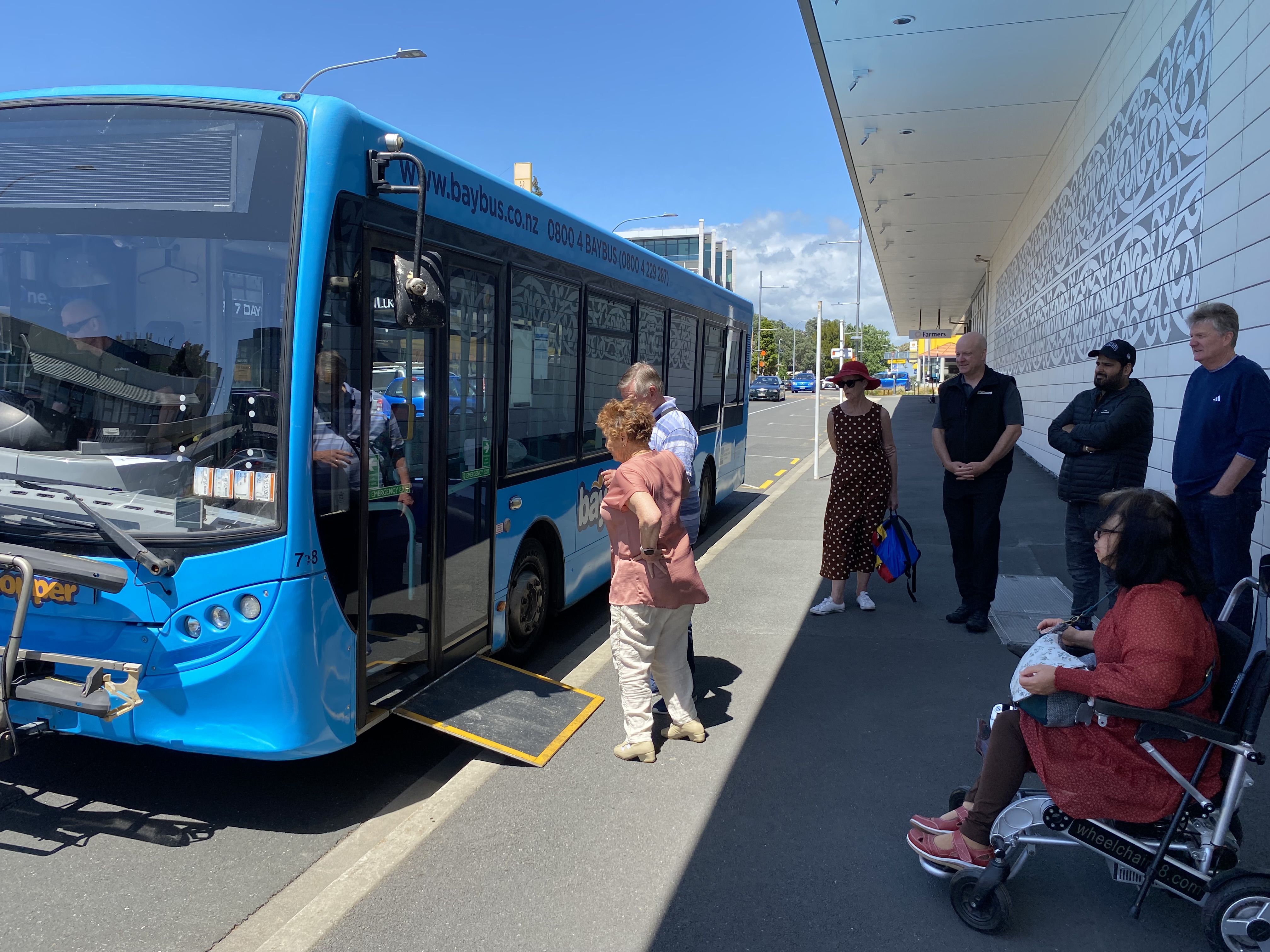 Baybus drivers during the Disability Awareness Training