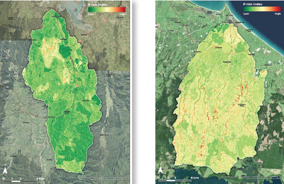 Phosphorus risk map